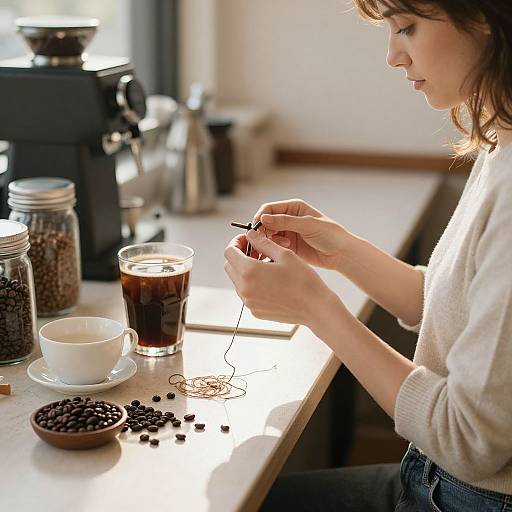 Morning Coffee Ritual with Quiet Focus
