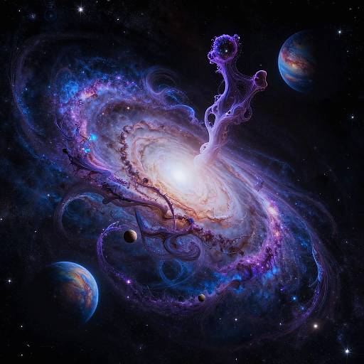 Vivid 8K Cosmic Galaxy Wallpaper