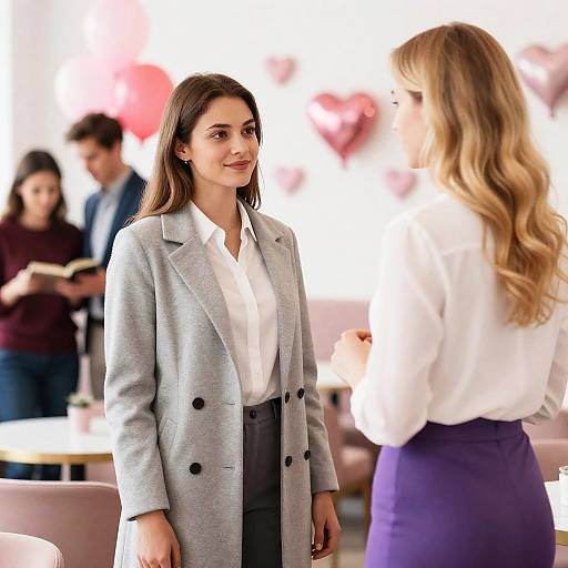 Charming Café Scene with Friends