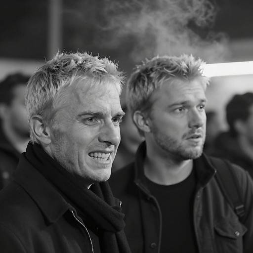 Tension between Two Men in Shadows