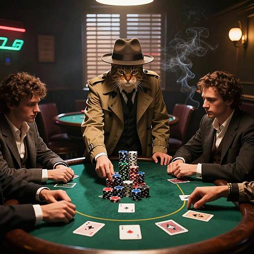 Noir Cat Poker Showdown