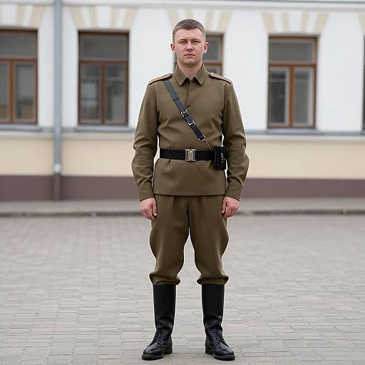 Russian Army Soldier in Uniform