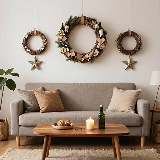 Eco-Friendly Christmas Cozy Living Room