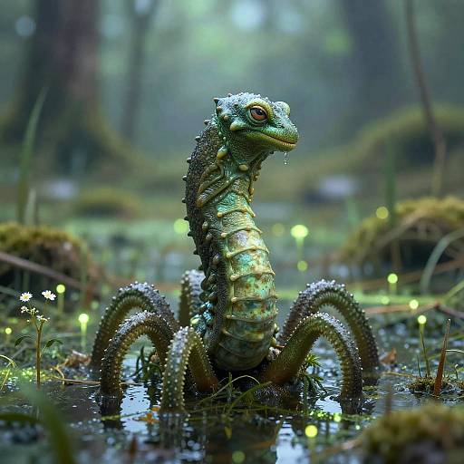 Hydra in Boiling Glowing Swamp