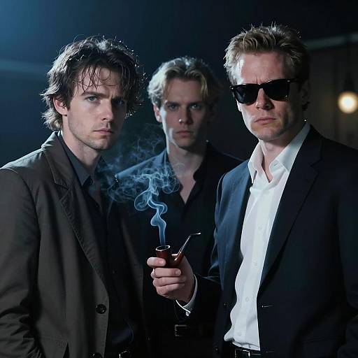 Mysterious Encounter in Blue Light