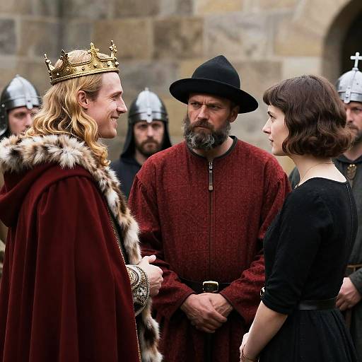Medieval Gathering: King and Bearded Man