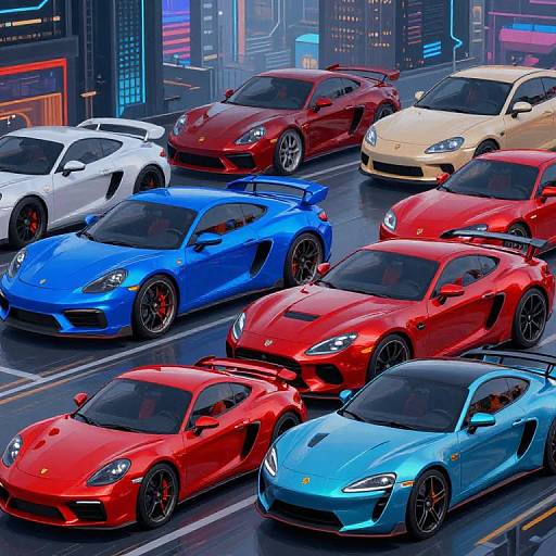 Vivid Car Color Generator Scene