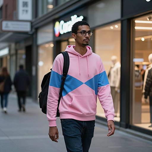 Urban Street Scene at Dusk