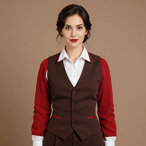 Retro Woman in Vintage Costume