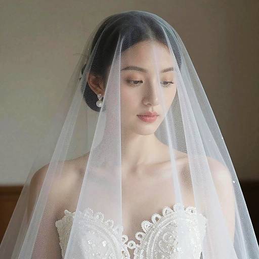 Elegant Bride Close-Up Portrait