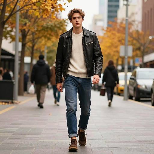 Stylish Urban Man in Autumn Fashion