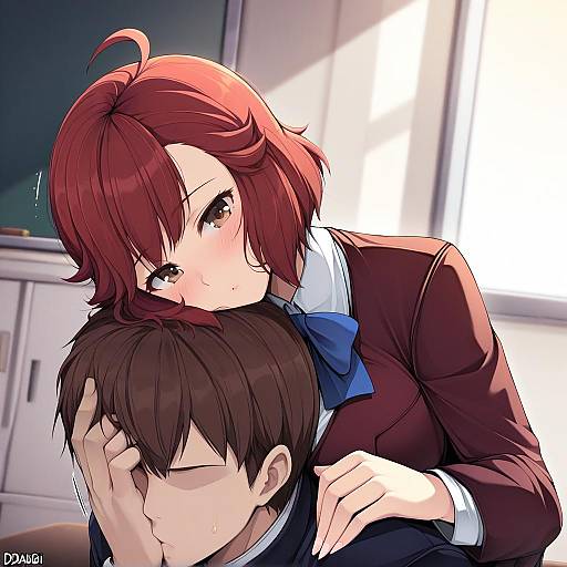 Illustration of Aoba tsugumi, kannagi in the style of Ddangbi