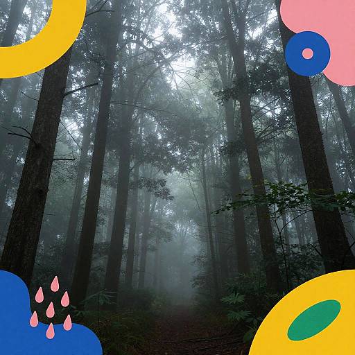 Mystical Foggy Forest Body Art