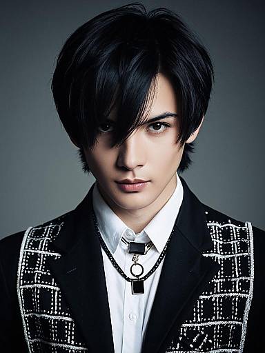 Realistic EDM Male Costume Portrait