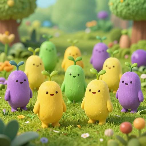 Whimsical Plant-Topped Ooblets Gathering