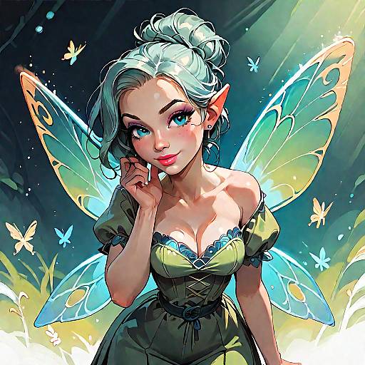 TinkerWaifu Fairy in Green Dress