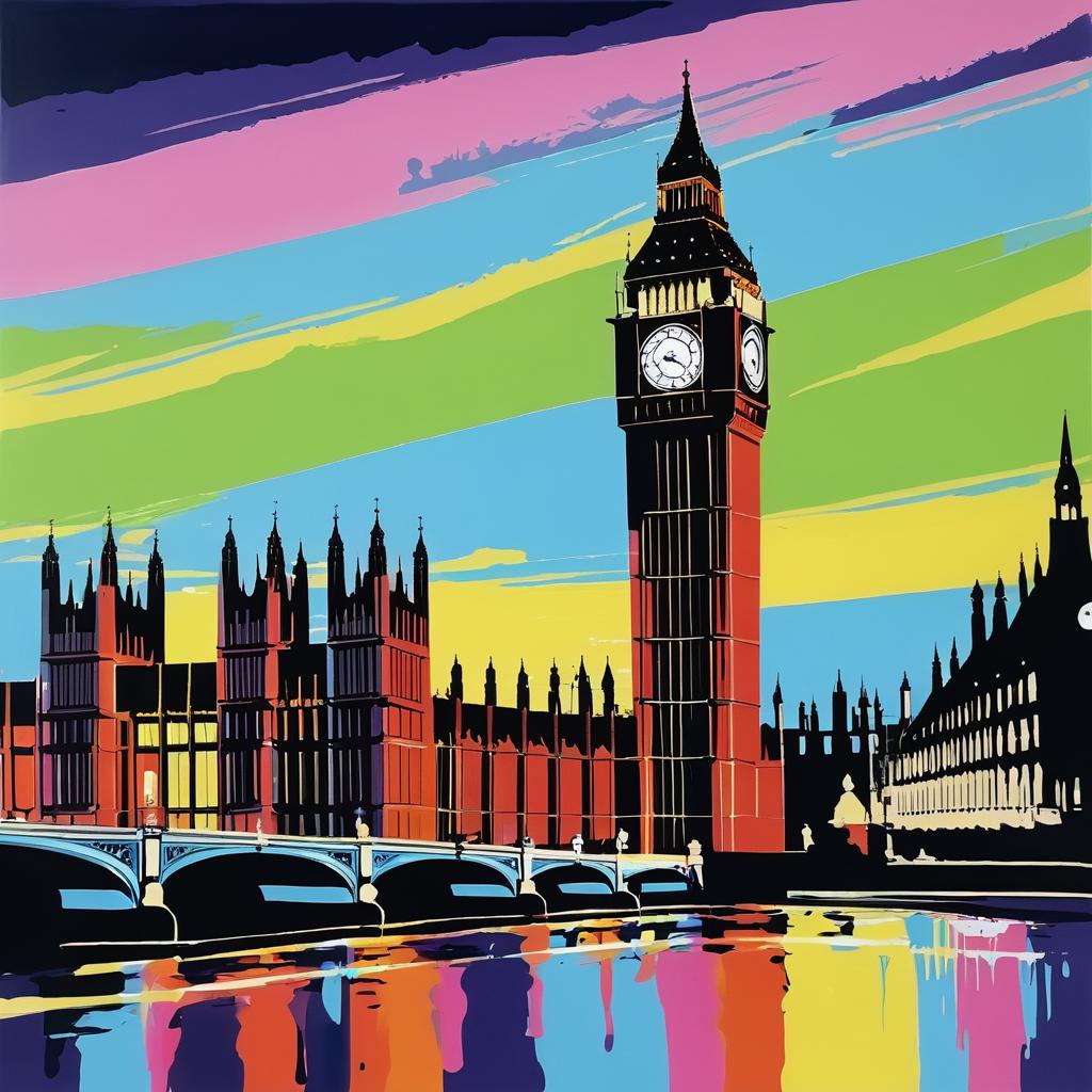 Pop Art Interpretation of Big Ben