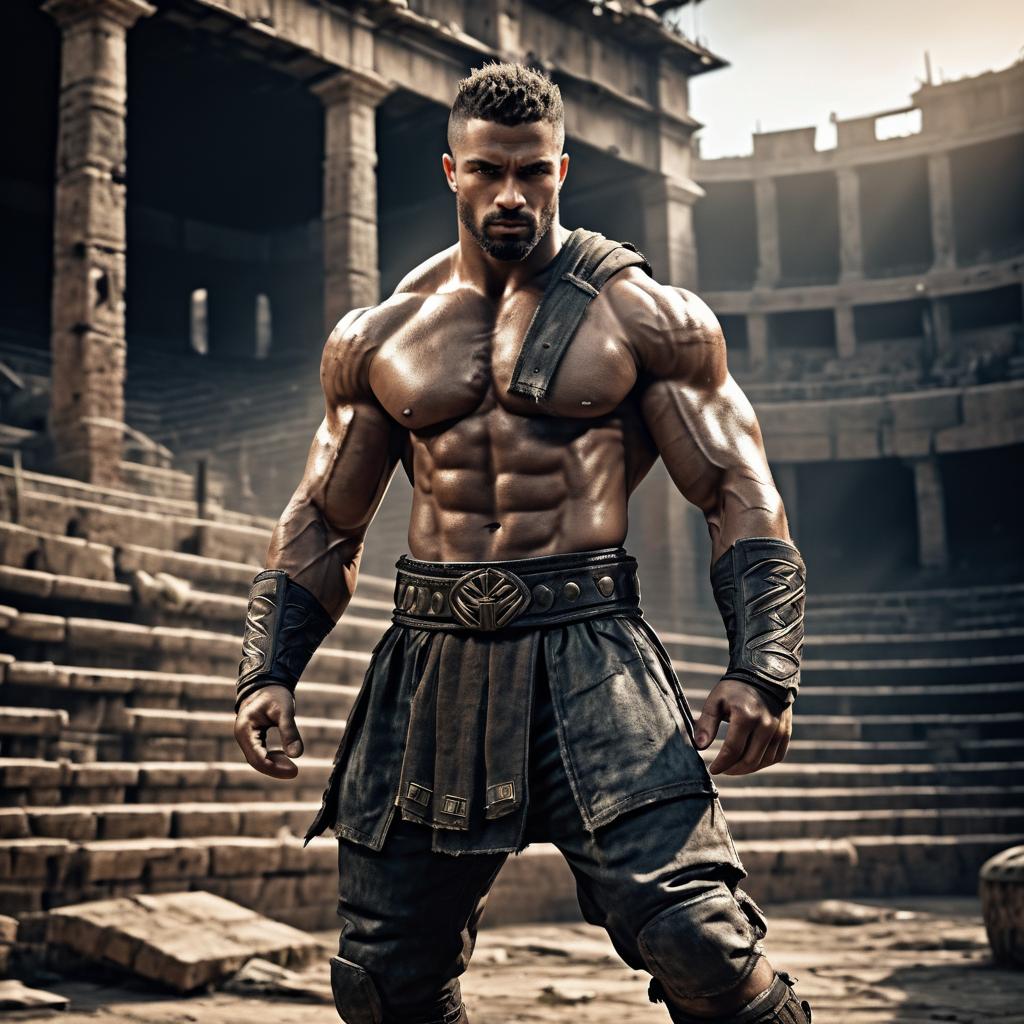 Epic Gladiator in Urban Ruins