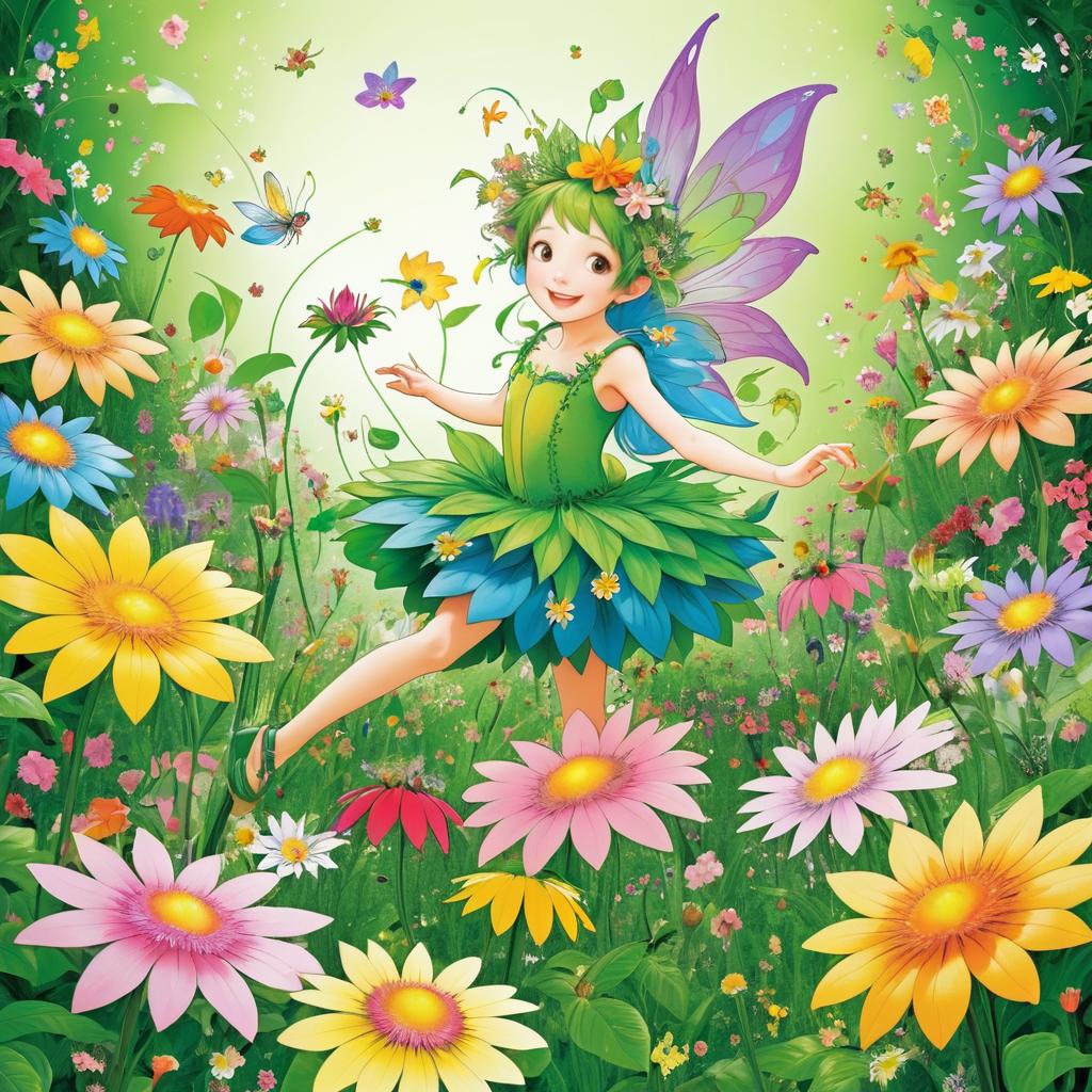 Whimsical Fairy in a Chaotic Garden Contest