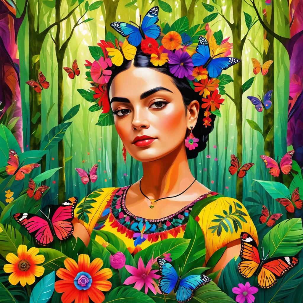 Frida Kahlo Inspired Forest Embrace