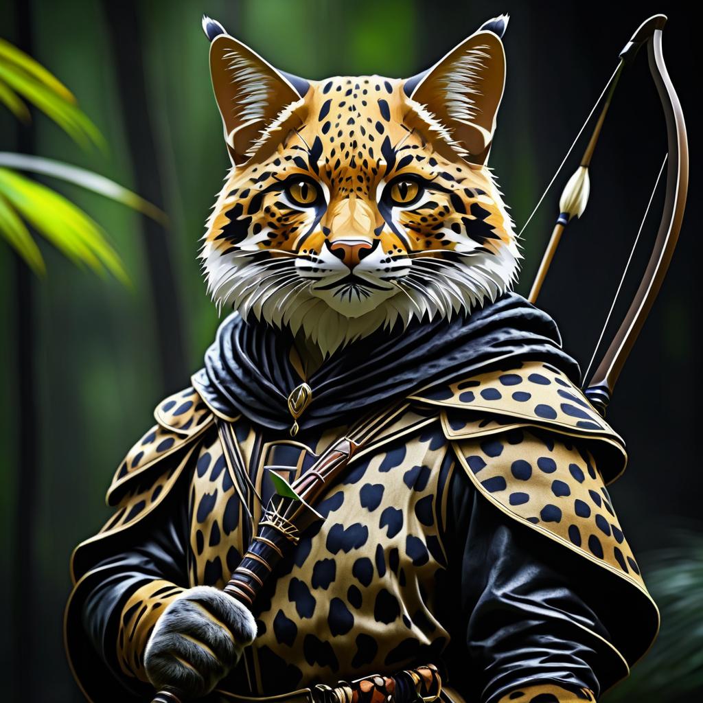 Hyper-Realistic Tabaxi Ranger Portrait