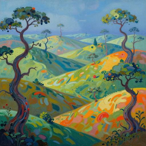 Surreal Curves in Fantasy Landscape