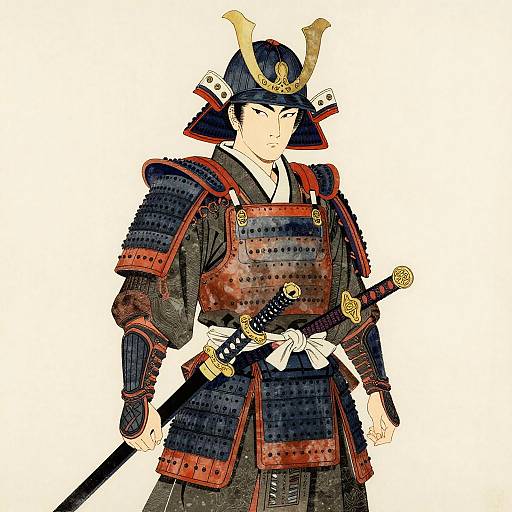 Samurai-Inspired Edgy Ukiyo-e Outfit