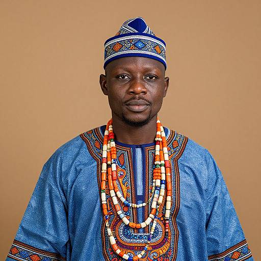 West African Traditional Attire Portrait