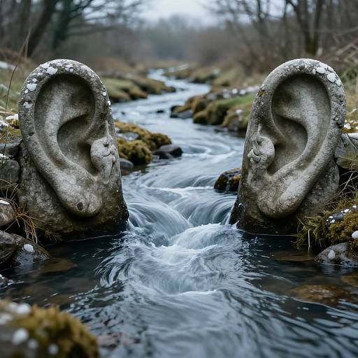 River of Sound Amid Musical Statues