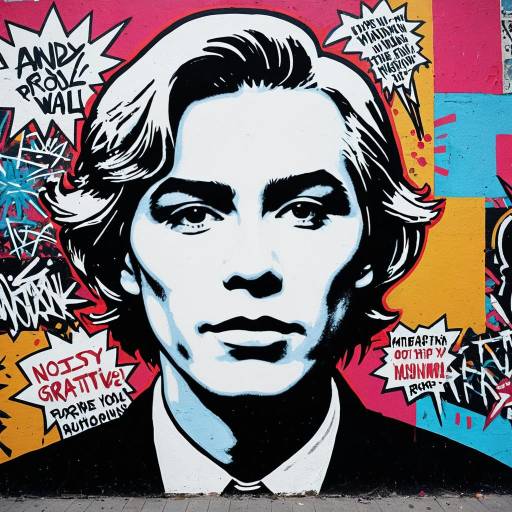 Andy Warhol Style Graffiti Portrait