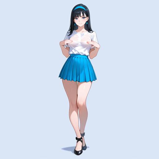 Graceful Girl in Stylish Outfit Graceful Girl in Stylish Outfit