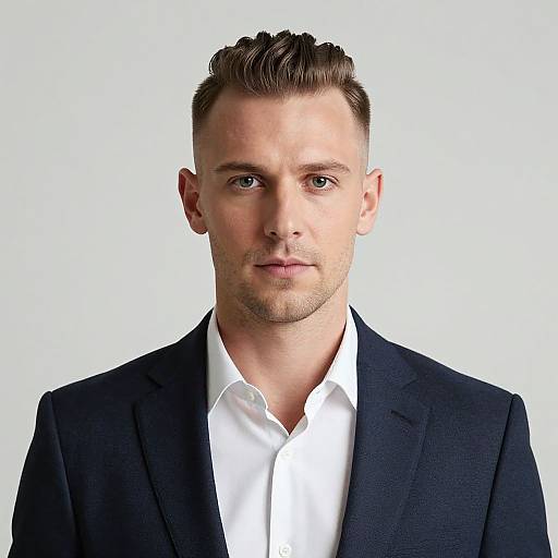 Professional European Man with Caesar Cut