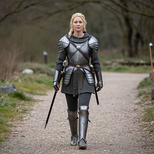 Female Celtic Warrior Walking Path