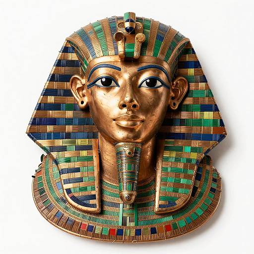 Pixelated Cameo Ptah Head Art