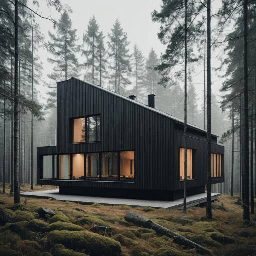 Scandinavian Minimalist House in Forest
