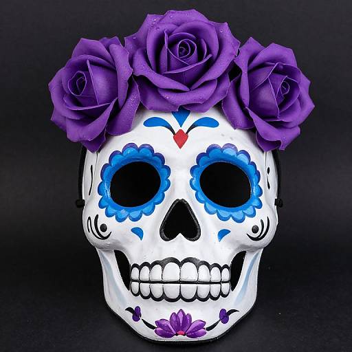 Vibrant Day of the Dead Sugar Skull