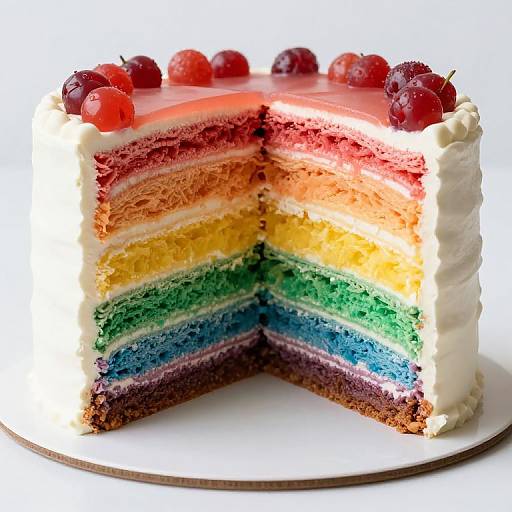 Surreal Rainbow Cake Fantasy Portal