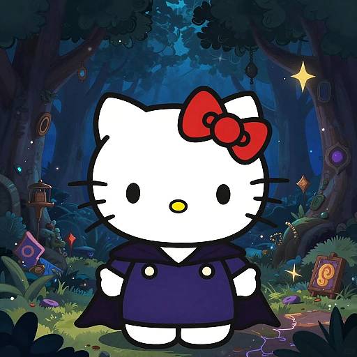 Hello Kitty as Dark Sorceress