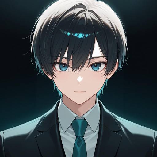Charming Young Man in Formal Attire Charming Young Man in Formal Attire