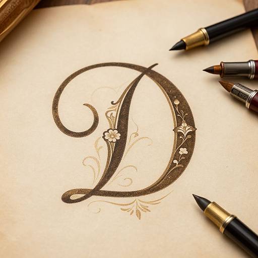 Intricate calligraphy 