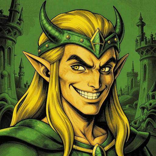 Evil Elf Prince Portrait