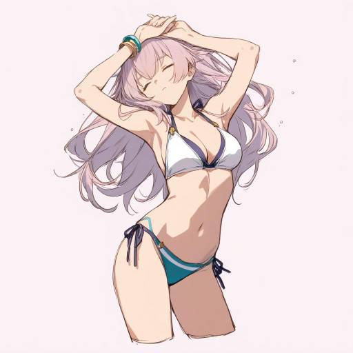 Swimsuit Sketch of Ar Tonelico Girl