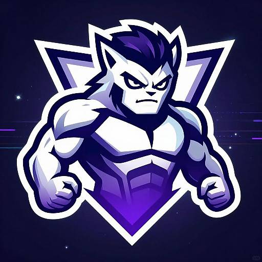 Futuristic Fierce Sports Mascot Logo