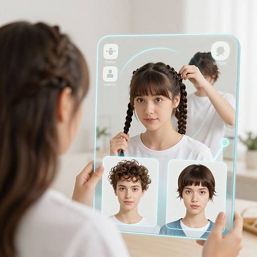 AR Hairstyle Filters Interface