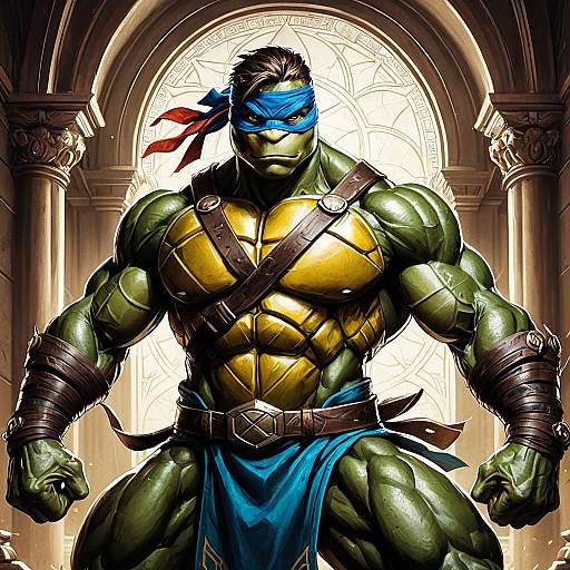 Muscular Leonardo from Teenage Mutant Ninja Turtles