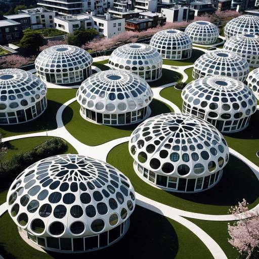 Modern Sustainable Dome Housing Complex