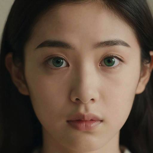 Dramatic Close-Up of Illuminated Face