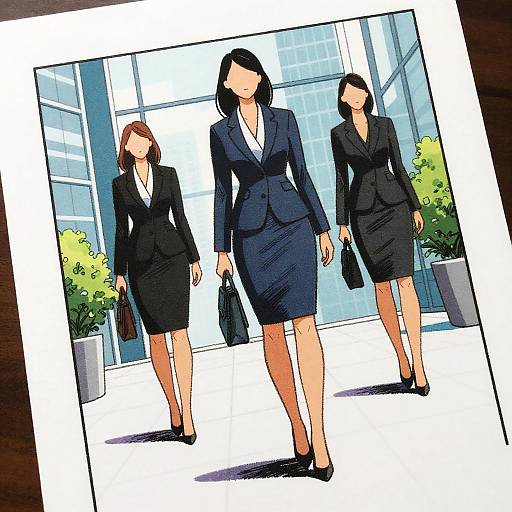 Graphic Novel Business Casual Models