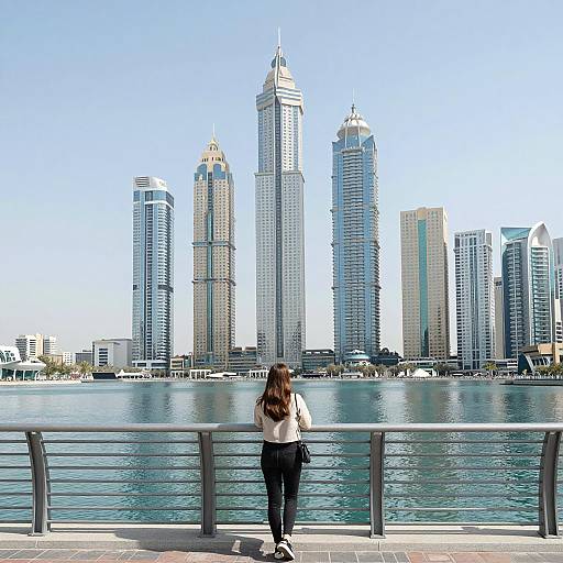 Urban Minimalist Woman by Turquoise Waters