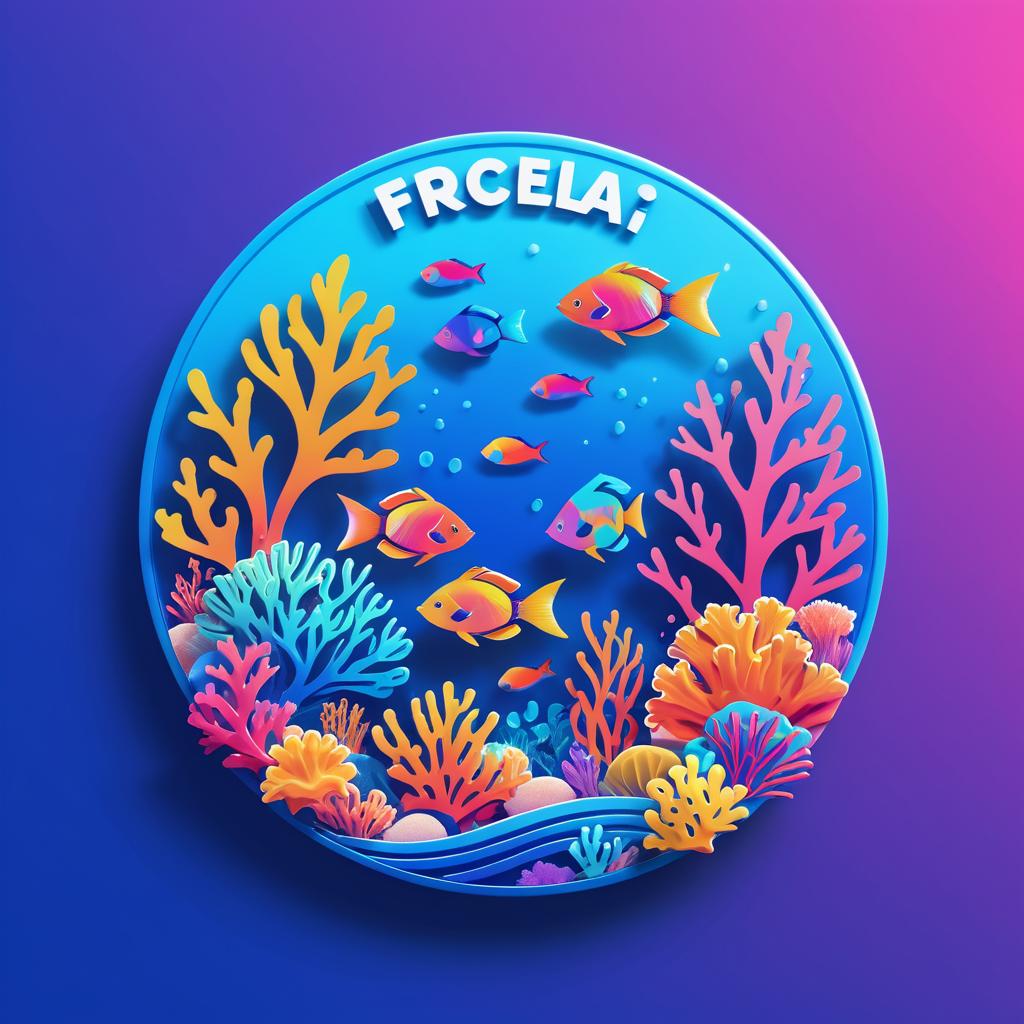 Vibrant Underwater Logo Design Concept